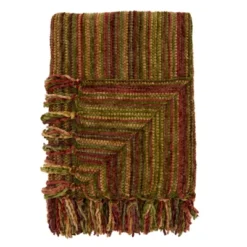 50"x60" Chenille Throw Blanket - Saro Lifestyle