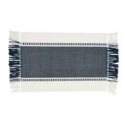 Saro Lifestyle Tassel Trimmed Stripe Placemat (Set Of 4) -Saro Lifestyle GUEST a7d611f7 c61b 4dfd 897d 4ff52b81b33b