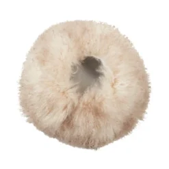 Saro Lifestyle Mongolian Lamb Fur Stool -Saro Lifestyle GUEST a87559a0 5a10 4dd7 870a 32736b77a326