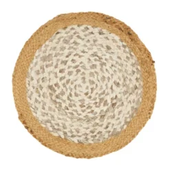 Saro Lifestyle Table Mats With Hand Braided Design (Set Of 4)