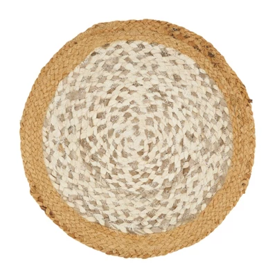 Saro Lifestyle Table Mats With Hand Braided Design (Set Of 4) 1 Saro Lifestyle Table Mats With Hand Braided Design (Set Of 4)