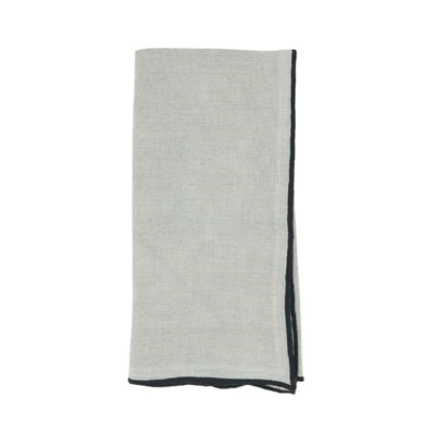 Saro Lifestyle Stitched Border Stonewashed Linen Napkins (Set Of 4) 5 Saro Lifestyle Stitched Border Stonewashed Linen Napkins (Set Of 4) - Image 5