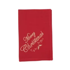 Saro Lifestyle Merry & Bright Holiday Napkin (Set Of 4), 20", Red -Saro Lifestyle GUEST aa0223c6 494f 40c8 9dbf b7d0aa321a98
