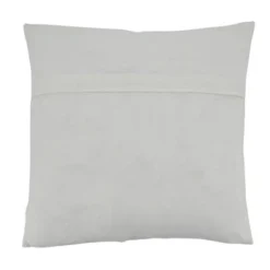 Saro Lifestyle Cotton Throw Pillow Cover With Block Print Taj Kantha Stitch Design