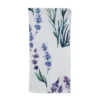 12pk Polyester Lavender Print Table Napkins - Saro Lifestyle: Floral Botanical Kitchen Textiles, Machine Washable