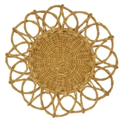 Saro Lifestyle Table Placemats With Twisted Rattan Design (Set Of 4) -Saro Lifestyle GUEST ae3a85bd 96cc 4a02 b55a 3afe706eca52