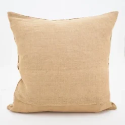 20"x20" Oversize Stitched Shell Down Filled Square Throw Pillow Beige - Saro Lifestyle