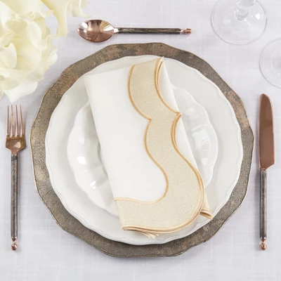 Saro Lifestyle Sparkling Shimmer Table Napkin (Set Of 4) 3 Saro Lifestyle Sparkling Shimmer Table Napkin (Set Of 4) - Image 3