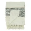 Saro Lifestyle Stripe Design Cotton Throw