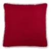 18"x18" 'Merry Happy Christmas' Poly Filled Square Throw Pillow Red - Saro Lifestyle