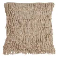 Down Filled Woven Fringes Pillow - Saro Lifestyle -Saro Lifestyle GUEST bf1145c4 792f 4349 850d 6fbd1668d702