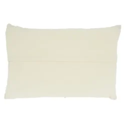 Saro Lifestyle Woven Line Throw Pillow With Poly Filling