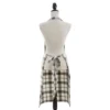 Saro Lifestyle Plaid Apron, 24"x36", Grey