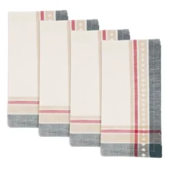 Saro Lifestyle Merry Pines Dobby Napkin (Set Of 4), 20"x20", Multicolored -Saro Lifestyle GUEST c34b2533 9cf8 44ac aa04 759ebdc07fa2