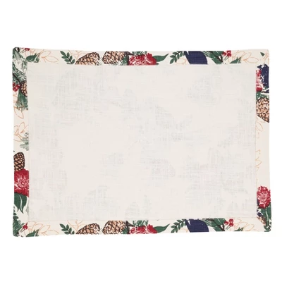 Saro Lifestyle Table Mats With Pinecones And Birds Design (Set Of 4) 1 Saro Lifestyle Table Mats With Pinecones And Birds Design (Set Of 4)