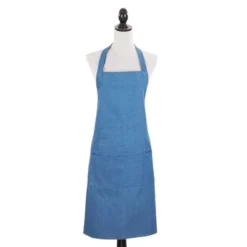 Saro Lifestyle Cotton Denim Apron -Saro Lifestyle GUEST c495f076 0c64 4751 9d09 6da3647648e9