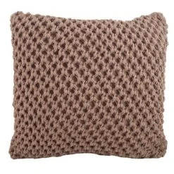20"x20" Oversize Knitted Design Square Throw Pillow - Saro Lifestyle -Saro Lifestyle GUEST c5d3763e 51aa 4663 9a82 cec69e831a38