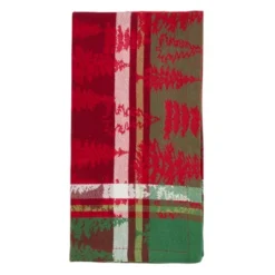 Saro Lifestyle Christmas Tree Plaid Napkin, 20" Square, Multi (Set Of 4) -Saro Lifestyle GUEST c5df0ae7 6886 4088 839f 36bca481cf21