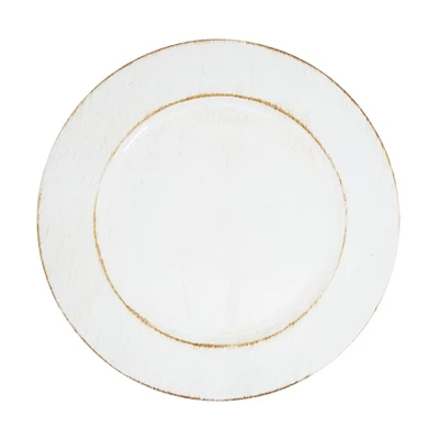 Saro Lifestyle Vintage-Inspired Distressed Charger Plate (Set Of 4) 6 Saro Lifestyle Vintage-Inspired Distressed Charger Plate (Set Of 4) - Image 6