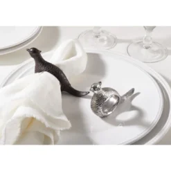 Saro Lifestyle Pheasant Design Napkin Ring (Set Of 4) -Saro Lifestyle GUEST cc666923 56a4 4f61 9660 916ca089caae