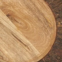 Saro Lifestyle Rustic Bark Rimmed Charger Plate (Set Of 4), 13"x13", Beige -Saro Lifestyle GUEST ccb83af8 f2ec 4342 a67f f455962c9a81