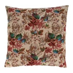 Saro Lifestyle Jacquard Flower Decorative Pillow Cover -Saro Lifestyle GUEST ccba2ad4 cadc 47fa b93c a53a1582c018