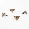 Saro Lifestyle Bumble Bee Napkin Ring, Bronze (Set Of 4)