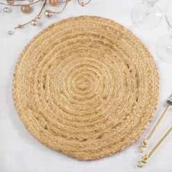 Saro Lifestyle Charming Shimmer Spiral Placemat (Set Of 4), 15", Gold 6 Saro Lifestyle Charming Shimmer Spiral Placemat (Set Of 4), 15", Gold -Saro Lifestyle GUEST cddfaa7b 3056 48e0 a102 eeba2f1ae6d8