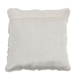 Saro Lifestyle Down-Filled Smocked Velvet Design Throw Pillow