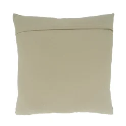 Saro Lifestyle Banded Cotton Throw Pillow With Down Filling