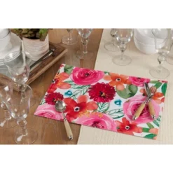 Saro Lifestyle Floral Design Table Mats 6 Saro Lifestyle Floral Design Table Mats -Saro Lifestyle GUEST d836fd24 a0a2 4710 b1fa 364c32baa7ad