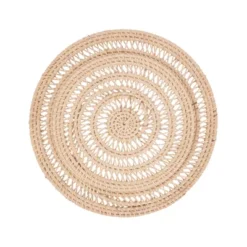 Saro Lifestyle Rustic Rattan Charger Plate (Set Of 4)