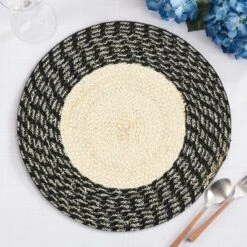 Saro Lifestyle Hand Braided Design Placemats (Set Of 4) -Saro Lifestyle GUEST d9b2a062 f1e0 46e1 a670 5a6008a4ae1d