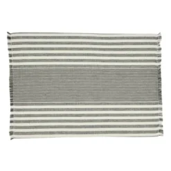 Saro Lifestyle Cotton Placemats With Stripe Design (Set Of 4) -Saro Lifestyle GUEST dbd6dfce 121a 4007 8e7e d6da0ab8575e