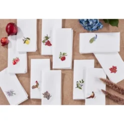 Saro Lifestyle Embroidered Table Napkins With Pheasant Design (Set Of 4) -Saro Lifestyle GUEST ddbb1234 4812 4b97 8ce7 8fabda6fb311