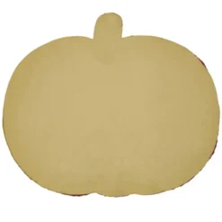 Saro Lifestyle Beaded Pumpkin Placemat, 14" Round, Orange (Set Of 4)