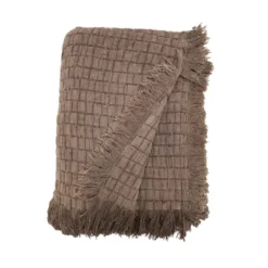 Saro Lifestyle Warm Waffle Weave Throw
