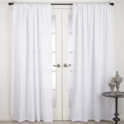 Saro Lifestyle Nali Collection Rod Pocket Semi Sheer Window Curtain Single Panel 5 Saro Lifestyle Nali Collection Rod Pocket Semi Sheer Window Curtain Single Panel -Saro Lifestyle GUEST e0b5c982 e6e7 48a6 bc5c 32ed8bb2fdc3