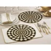 Saro Lifestyle Beaded Design Placemat, 15" Round, Multi