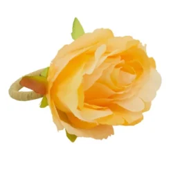 Saro Lifestyle Flower Shaped Napkin Rings (Set Of 4), Orange -Saro Lifestyle GUEST e57b18eb 63de 4711 84f4 7995d4b89ca5