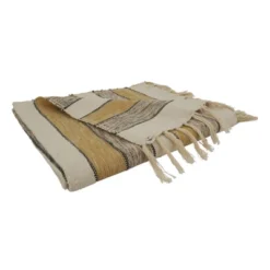 Saro Lifestyle Saro Lifestyle Striped Throw, 50x60 Inches, Multicolored -Saro Lifestyle GUEST e735d547 cef7 48fe af31 a9451dc4724f