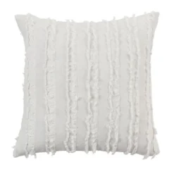 Saro Lifestyle Fringe Striped Design Throw Pillow -Saro Lifestyle GUEST e76c5551 436d 4bf3 859f 44a3f4327f03