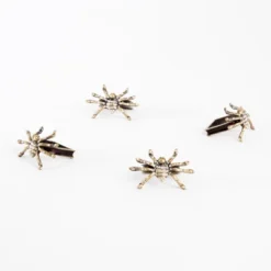 Saro Lifestyle Spider Napkin Ring, Bronze (Set Of 4)