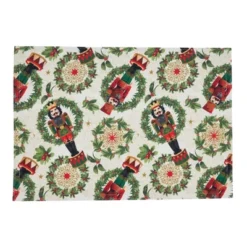 Saro Lifestyle Nutcracker Design Holiday Placemats (Set Of 4) -Saro Lifestyle GUEST e91996ac a224 481b 8ff0 69be86026255