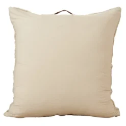 Saro Lifestyle Printed + Tufted Floor Pillow - Poly Filled, 30" Square, Natural -Saro Lifestyle GUEST ed4d5556 b7ae 4dac 9a9e e6e159c97709