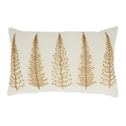 Saro Lifestyle Merry And Bright Beaded Christmas Trees Down Filled Throw Pillow -Saro Lifestyle GUEST ed7bdeda 780d 445d b5cd fa8906d3a770