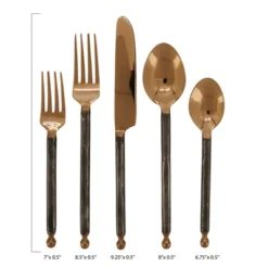 Saro Lifestyle Flatware With Stainless Steel Design
