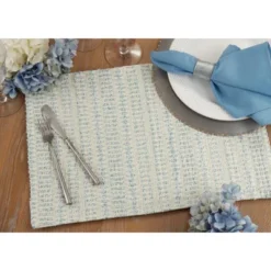 Saro Lifestyle Line Design Woven Placemats (Set Of 4) -Saro Lifestyle GUEST f80c9ce3 7577 4e93 be63 24a30a7547c1