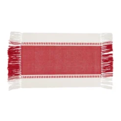 Saro Lifestyle Tassel Trimmed Stripe Placemat (Set Of 4) -Saro Lifestyle GUEST f879eabb 5354 4cfa beb9 3f337840a67c