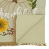Saro Lifestyle Dining Table Runner With Thankful Pumpkin Design, Beige, 16" X 70"